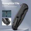 CIVIVI Button Lock Praxis Pocket Knife for EDC, Folding Knife Upgrade with Flipper 3.75" Nitro-V Blade plus Aluminum Handle, Cool Stylish Gift for Men Women C18026E-1 view 4