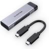 LENTION M.2 NVMe SSD Enclosure Adapter USB 3.1 10Gbps to M.2 SSD 2tb External Hard Drive, External SSD Supports NVME M-Key/(B+M), UASP for SSD Size 2280/2260/2242/2230(C9Elite, Space Gray) view 1