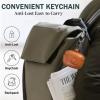 2 in 1 SKPY Portable with Secure Snap-Fastener Leather Case Compatible with JBL Tune Beam Leather Cover with Lanyard Cleaning Tools for Boys Girls Womens Mens view 2