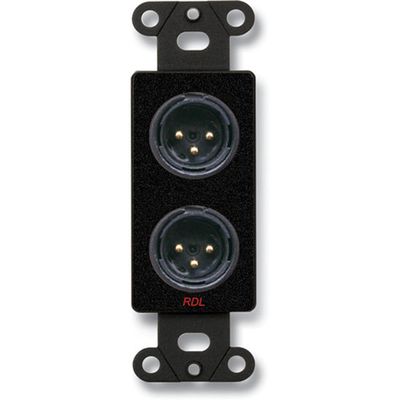 RDL DB-XLR3F Accessory Type:XLR 3-PIN Female Jack ON Decora Wall Plate, for USE with:Microphones, Product Range:-, XLR 3-PIN Jack ON Decora Wall Plate