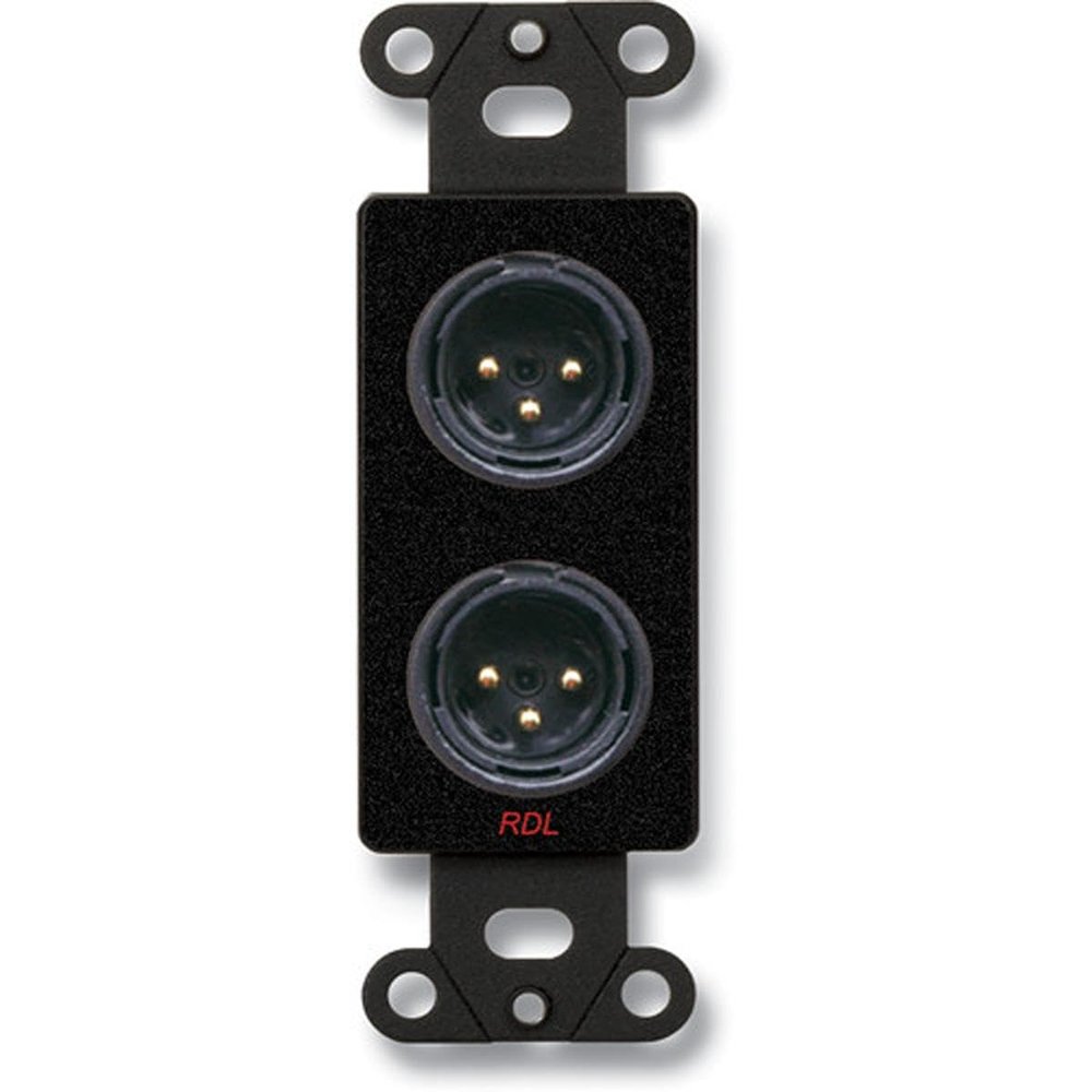 RDL DB-XLR3F Accessory Type:XLR 3-PIN Female Jack ON Decora Wall Plate, for USE with:Microphones, Product Range:-, XLR 3-PIN Jack ON Decora Wall Plate