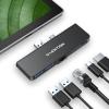 LENTION Surface Pro Dock, 5-in-1 Surface Pro 7 Hub, 4K@60Hz USBC to HDMI Hub, USB C to Gigabit Ethernet Hub, 2 x USB 3.0 Hub, PD 60W Type C Charging Port Hub(CS35, Black) view 1