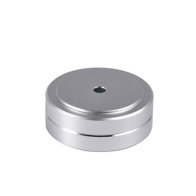 4Pcs Aluminum Speaker Box Spikes Stand Feet Pad Amplifier DAC Decoder Audio Computer Rubber Buffer Floor Foot Nail(30mm 15mm,Silver)