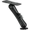 VAZESWIN Aluminum Alloy Fish Finder Mount with C Size 1.5" Ball Rectangular Plate & Round Base, 9.1" Long Arm Marine Electronic Mount Compatible with Garmin, Lowrance, Humminbird, Raymarine and More view 1
