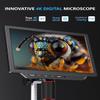 Dcorn 4K Digital Microscope - 2000X Magnification, 10" Coin Microscope with 52MP Camera Sensor, Perfect for Soldering, Electronics Repair,and Full Coin Observation, 64GB Included view 2