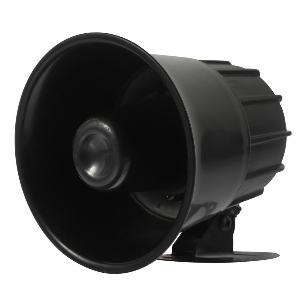 UKCOCO 12v Siren Speaker Pa Horn for Vehicle Communication System Loud Outdoor Alarm Siren for Cars Trucks and Motorcycles Reliable Single-Tone Speaker for