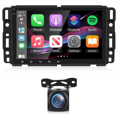 2+64G Car Radio for Chevrolet/Chevy Silverado/GMC/Buick/Hummer - 8 Inch Android Touchscreen with Wireless Carplay and Android Auto/HiFi/WiFi/GPS Navigation/Steering Wheel Control