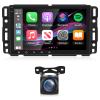2+64G Car Radio for Chevrolet/Chevy Silverado/GMC/Buick/Hummer - 8 Inch Android Touchscreen with Wireless Carplay and Android Auto/HiFi/WiFi/GPS Navigation/Steering Wheel Control view 1