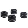 4Pcs Aluminum Speaker Box Spikes Stand Feet Pad Amplifier DAC Decoder Audio Computer Rubber Buffer Floor Foot Nail(50mm 15mm,Black) view 2