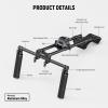 NEEWER Shoulder Mount Video Rig with Arca Quick Release DSLR Camera & Camcorder Mounting, Dual Handles 15mm Rods (16"/40cm), Filmmaking Video Stabilizer Compatible with SmallRig Follow Focus, SR007 view 2