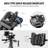 NEEWER Shoulder Mount Video Rig with Arca Quick Release DSLR Camera & Camcorder Mounting, Dual Handles 15mm Rods (16"/40cm), Filmmaking Video Stabilizer Compatible with SmallRig Follow Focus, SR007 view 3