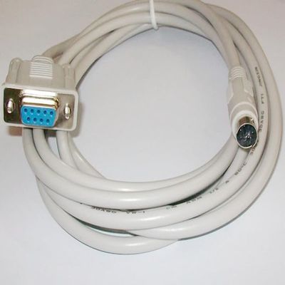 MD2-FX-CAB0 for FX Series Connects to MD306, MD308, MD214, MD304, MD204 Text displays PLC Communication Cable Light Gray 4 m.