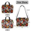bisibuy Cross Skull Laptop Bag 16 Inch with Shoulder Straps & Handle Water-Resistant Durable Messenger Bag for Men Women Business Office Travel Gifts view 2