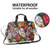 bisibuy Cross Skull Laptop Bag 16 Inch with Shoulder Straps & Handle Water-Resistant Durable Messenger Bag for Men Women Business Office Travel Gifts view 3