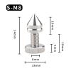 4PCS M6 M8 HiFi Audio Speaker Amplifier Spikes Pure Copper Rhodium Plated Shock Pad Speakers Repair Parts Foot Nails/Pads Stand(4PCS SM8 Foot Nails) view 2
