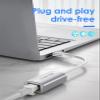 LENTION USB 3.0 Type A to Gigabit Ethernet Adapter, RJ45 Network Converter Compatible with Nintendo Switch, MacBook Pro/Air, Surface, Chromebook, Windows Laptops,More (HU604, Silver) view 2