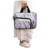11 11.6 12 12.1 12.5 inches Laptop Sleeve Chromebook Case Ultrabook Case Notebook Sleeve PC Messenger Bag Tablet Case Neoprene Handle Sleeve for Women Men, Two Pockets(White Marble) view 2