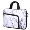 11 11.6 12 12.1 12.5 inches Laptop Sleeve Chromebook Case Ultrabook Case Notebook Sleeve PC Messenger Bag Tablet Case Neoprene Handle Sleeve for Women Men, Two Pockets(White Marble) view 3