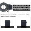 22mm Elastic Arm/Ankle Band with Ladder Lock for Garmin Fenix 8 Fenix E Epix Pro 47mm/Fenix 7/6 Pro/5 Plus, Stretchy Band for Men and Women, Black, Medium view 3