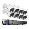 ANNKE 16CH Security Camera System, 8MP H.265+ 4K Surveillance AI DVR and 8X 3K 2960 * 1665 CCTV Camera with Smart Dual Light, Built-in Mic, AI Human/Vehicle Detection, Work with Alexa, 2TB Hard Drive view 1