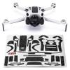 WRAPGRADE Skin Stickers Compatible with DJI Mini 4 Pro | Accent Color (Black Bumpy Camo) view 1