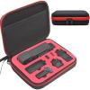 Honlyn Carrying Case compatible with DJI Osmo Pocket 3 Travel Portable Bag New (black-red inner)