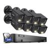 ANNKE 16CH Wired Security Camera System with Mic/Audio, 8MP H.265+ 16 Channel DVR with AI Human/Vehicle Detection, 8X IP67 CCTV 3K Cam with Dual Color Night Vision, Compatible with Alexa, 2TB HDD view 1