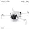 WRAPGRADE Skin Stickers Compatible with DJI Mini 4 Pro | Accent Color (Airforce Silver) view 3