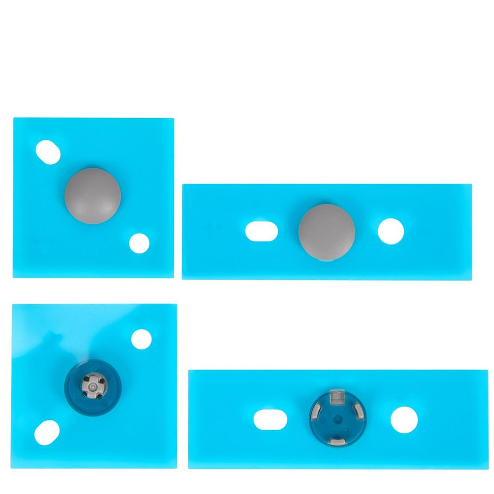 4PC Replacement Rubber Feet for Microsoft Surface Laptop 3 4 5, Replacement Anti Slip Surface Laptop 5 4 3 Rubber Feet Pads, Sliver