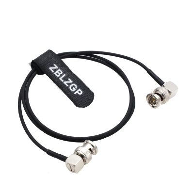 ZBLZGP 3G HD SDI Cable RG174 75Ohm BNC Male to BNC Male Extension Cable for CCTV DVR RF Camera Coax Cable (Elbow to Elbow, 80cm)