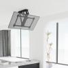 THEGA Electric Ceiling TV Mount - Motorized Ceiling TV Mount, TV Wall Brackets and Tilt Mounting Brackets for 32-75 Inch TV, Left/Right Rotation of 90 Electric TV Lift view 1