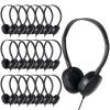 TJZXGUI Headphones Bulk 24 Pack for Classroom School,Wholesale Earphones Class Set for Students Teens, Adult Group Learning, Computer Lab, Library, Online Lesson and Testing (Black) view 1