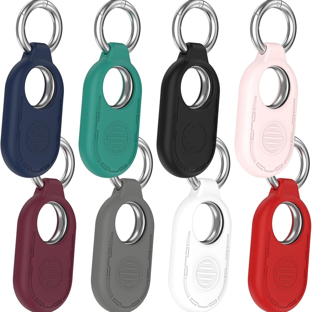 Chofit Compatible with Samsung Galaxy SmartTag2 Case Cover Protective Case Silicone SmartTag 2 Tracker Cover for Kids, Wallet, Keys, Pets Collar, Luggage, Backpacks (8PACKS)