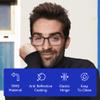 BLUEMOKY Blue Light Reading Glasses Men Women, Computer Glasses 2 Pack, Bluelight Blocking Reader, Rectangle Frame, Anti Eyestrain(1.25x) view 2