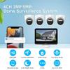 5MP Wireless WiFi Home Security Camera System with 12-inch Screen Monitoring, Full HD CCTV Surveillance Camera Kit System with 2 Way Audio, Color Night Vision, Human Detection view 2