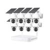 8CH 4MP Solar Power Security Camera System, Outdoor Wireless Full HD CCTV WiFi Solar Surveillance NVR Kit with Two-Way Audio, Color Night Vision, Human Detection view 1