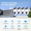 8CH 4MP Solar Power Security Camera System, Outdoor Wireless Full HD CCTV WiFi Solar Surveillance NVR Kit with Two-Way Audio, Color Night Vision, Human Detection view 2