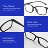 BLUEMOKY Blue Light Reading Glasses Men Women, Computer Glasses 2 Pack, Bluelight Blocking Reader, Rectangle Frame, Anti Eyestrain(2.75x) view 4