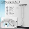 Keimi Electric Spin Scrubber, 2024 New Full-Body IPX7 Waterproof Cordless Bathroom Scrubber with 4 Replaceable Heads, Adjustable Extension Handle, Shower Cleaning Brush for Bathtub, Grout, Tile, Floor view 2