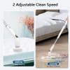 Keimi Electric Spin Scrubber, 2024 New Full-Body IPX7 Waterproof Cordless Bathroom Scrubber with 4 Replaceable Heads, Adjustable Extension Handle, Shower Cleaning Brush for Bathtub, Grout, Tile, Floor view 3