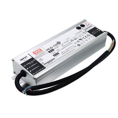 Mean Well HLG 120W 15V 8A LED Driver HLG-120H-15 Switching Power Supply Converter Transformer with IP67, PFC Function, Metal Case, Constant Voltage/Current