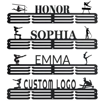 Goutoports Custom Medal Display Hanger - Upgraded 60 Medals Durable Personalized Metal Holder for Wall Mount Display Your Honour with Pride for Athlete,Sport Fan,Teens and Kid, Easy to Use