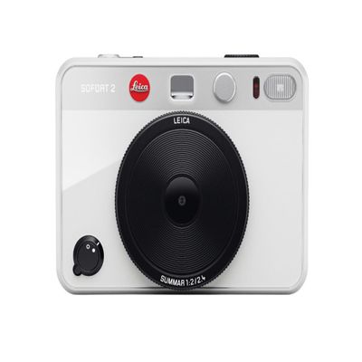 Leica Sofort 2 Digital and Instant Photo Camera with LCD Display, Two Shutter Releases, 10 Lens Effects, and Leica FOTOS App Support (White)