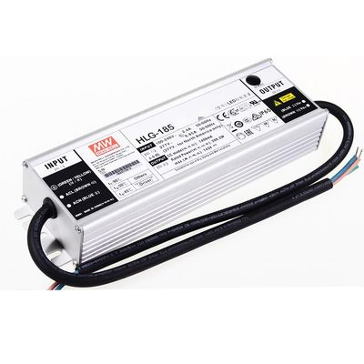 Mean Well HLG 200W 71-143V 1400mA LED Driver HLG-150H-C1400B Switching Power Supply Converter Transformer with IP67, PFC Function, Metal Case, 3 in 1 Dimming