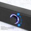 Sxhlseller USB Powered Soundbar Speaker - Wired Computer Bar Speakers with HiFi Clear Sound, Volume Knob Control for Desktop, Monitor, and Game Machine - Mini Laptop Speaker System view 4