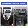 2+32G Android 12 Double Din Car Stereo for Honda Civic 2000-2005 with 9-Inch Touchscreen Radio Built-in Wireless Carplay/Android Auto/GPS/Bluetooth/FM/Backup Camera view 2