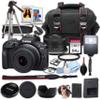 Canon EOS R100 with 18-45mm Lens Bundle: Includes 64GB Memory Card, Case, Tripod, UV Filter, Slave Flash, Wrist Grip, Lens Pen, Blower, Cloth & Memory Card Wallet - Photography Kit (Renewed) view 1