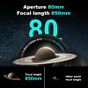 HOROX Maksutov-Cassegrain Telescopes for Adults Astronomy, 80mm Aperture 850mm Catadioptric Compound Telescope, Compact Portable Travel Telescope, w. Pro Tripod & Phone Adapter view 2
