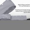Cable Management Sleeve PVC Wire Sleeving Cord Protector with POM Snap Buttons for Power and Welding Equipment (15M) view 3