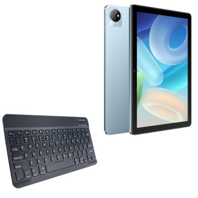 BoxWave Keyboard Compatible with Blackview Tab 8 WiFi - SlimKeys Bluetooth Keyboard, Portable Thin with Chiclet-Style Keys - Jet Black